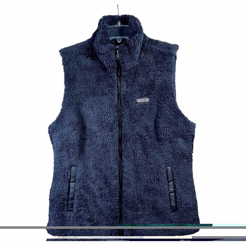 Patagonia NWT Los Gatos Vest Womens XL Navy Fleece Sherpa Gorpcore - Picture 2 of 10